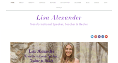 Desktop Screenshot of lisaalexander.com