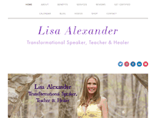 Tablet Screenshot of lisaalexander.com